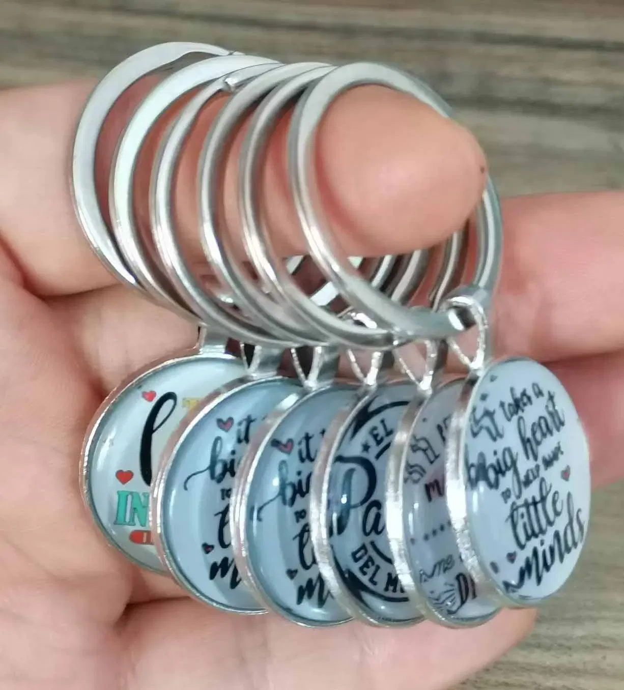 Color: Coffee - Gym Keyring Keychain Suitable For Bodybuilding Athletes Heavy Men Boys Bodybuilding Sports Unisex Men Tactical Rock Keyring Keyc