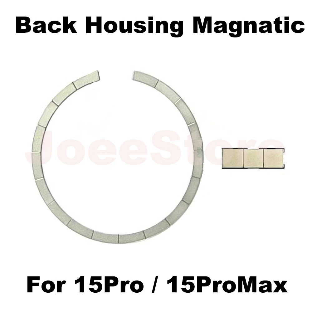 Color: WHITE, Ships From: CHINA - 2pcs Magsafe Magnetic Metal Ring For iPhone 15 12 13 14 Pro Max Mini Plus Back Housing Glass Wireless Charging Magnet Repair