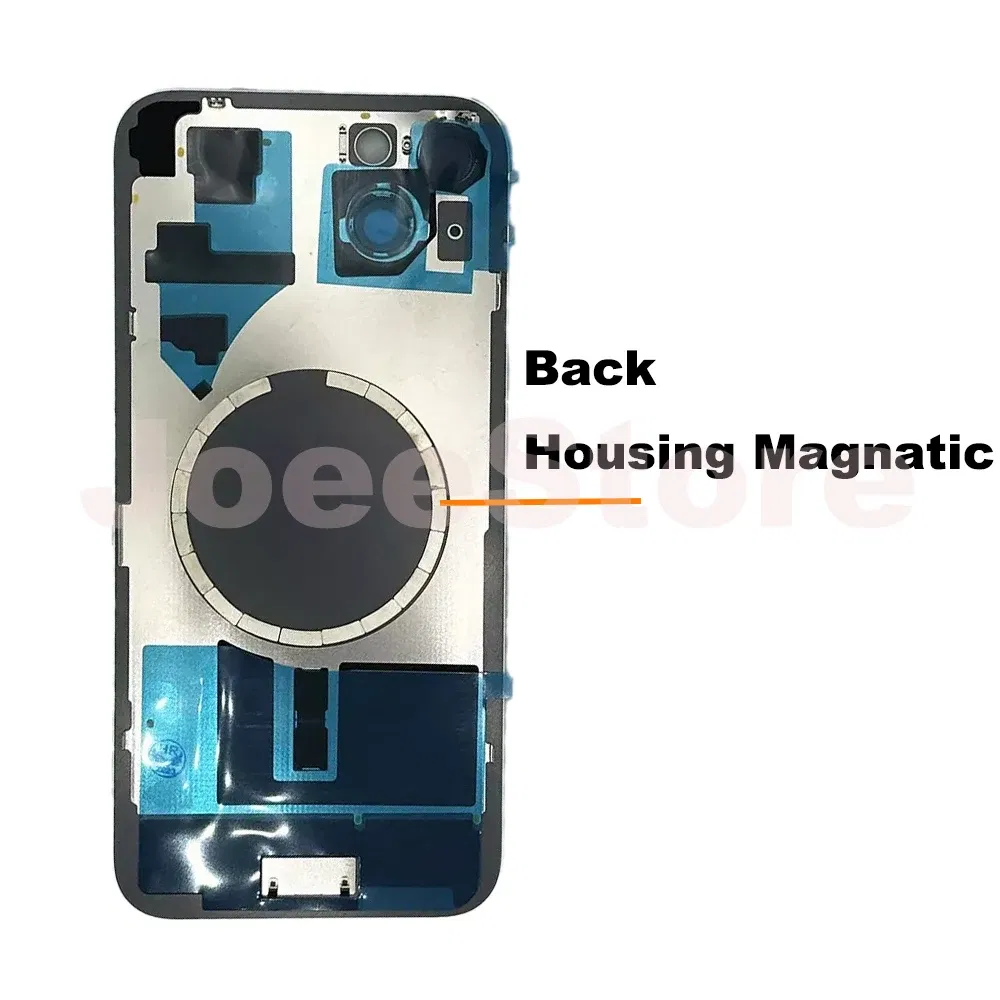 Color: WHITE, Ships From: CHINA - 2pcs Magsafe Magnetic Metal Ring For iPhone 15 12 13 14 Pro Max Mini Plus Back Housing Glass Wireless Charging Magnet Repair