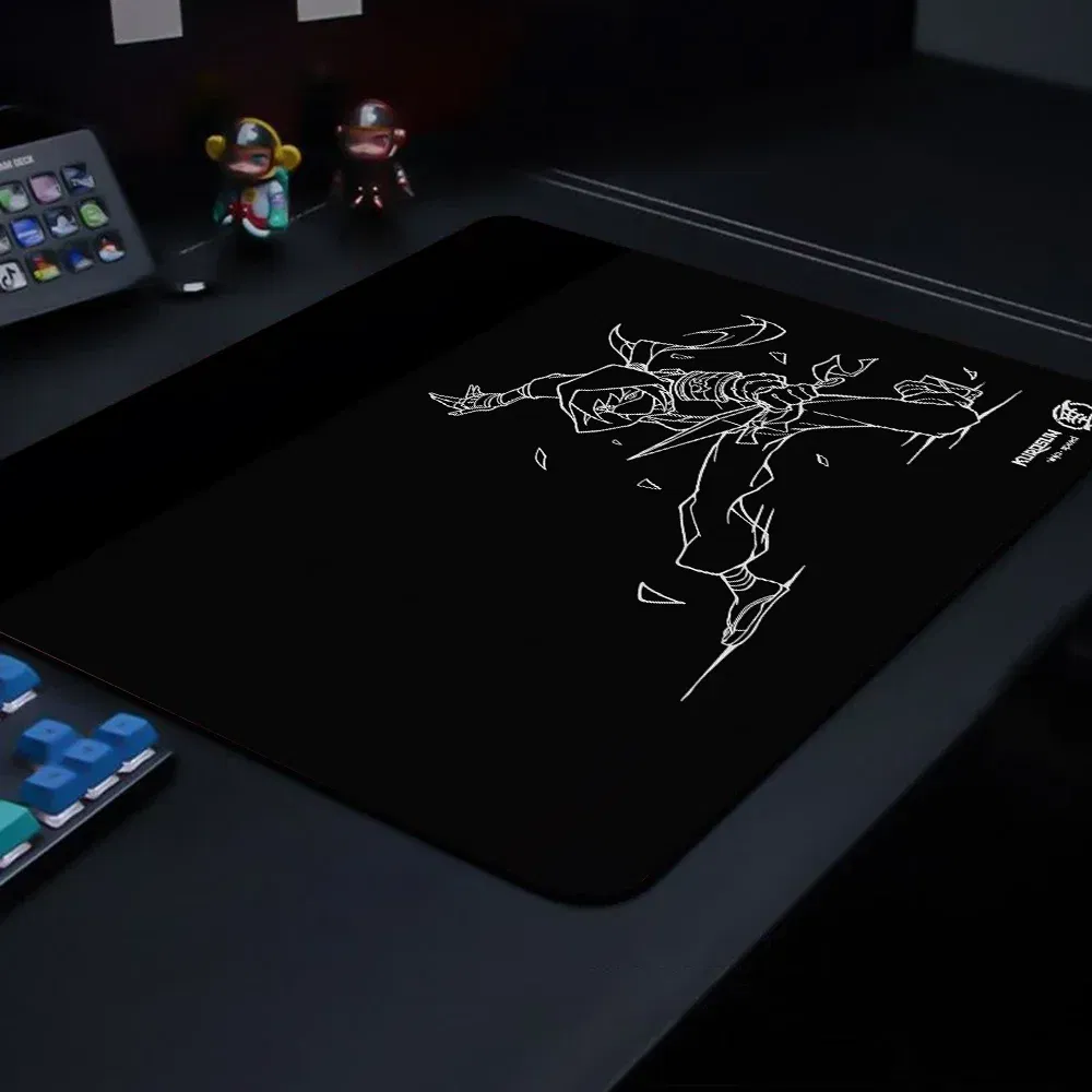 Color: WHITE, Size: XS - Gamer Professional Kurosun Samurai Gaming Mouse Pad Game Ultrafine Surface Balance Mouse Mat 45x40CM E-Sports Mousepad Desk Mat