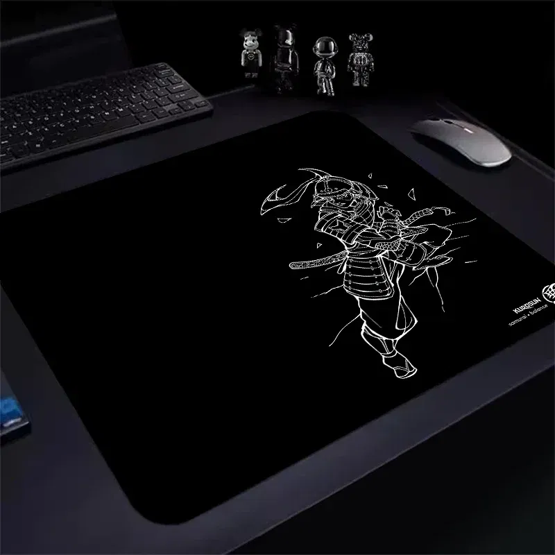 Color: WHITE, Size: XS - Gamer Professional Kurosun Samurai Gaming Mouse Pad Game Ultrafine Surface Balance Mouse Mat 45x40CM E-Sports Mousepad Desk Mat