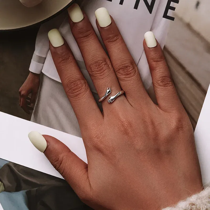 Gem Color: Lemon yellow, Ships From: CHINA - WOSTU Real 925 Sterling Silver Open Ring Finger Adjustable Size Wedding Rings For Women Engagement Fashion Silver Jewelry Gift