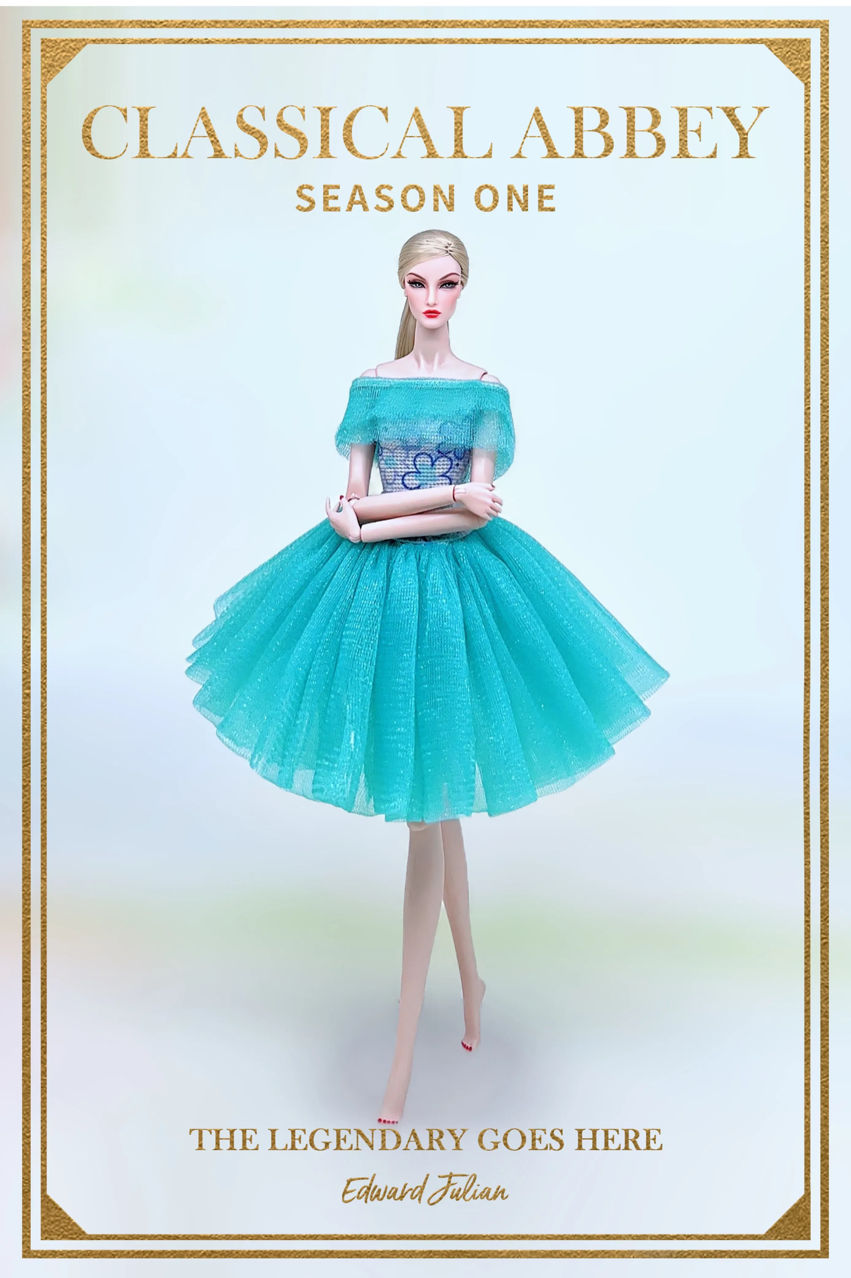 Color: SKY BLUE - for denim clothing for barbie