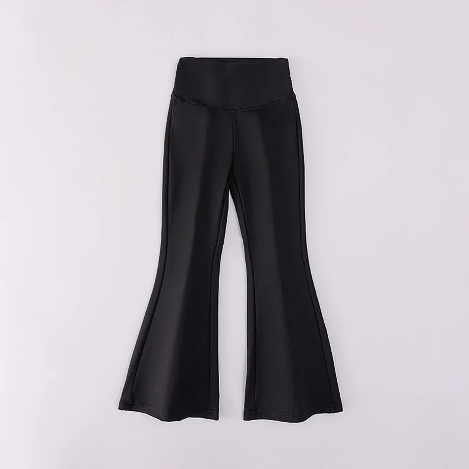 Color: Blue, Size: 80cm - Stylish Children High Waisted Slimming Comfortable Bootcut Leggings Suitable Girls Spring and Autumn Wardrobe with Flared Edge