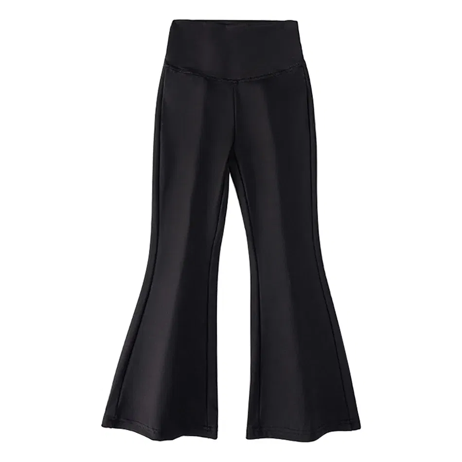 Color: Blue, Size: 80cm - Stylish Children High Waisted Slimming Comfortable Bootcut Leggings Suitable Girls Spring and Autumn Wardrobe with Flared Edge