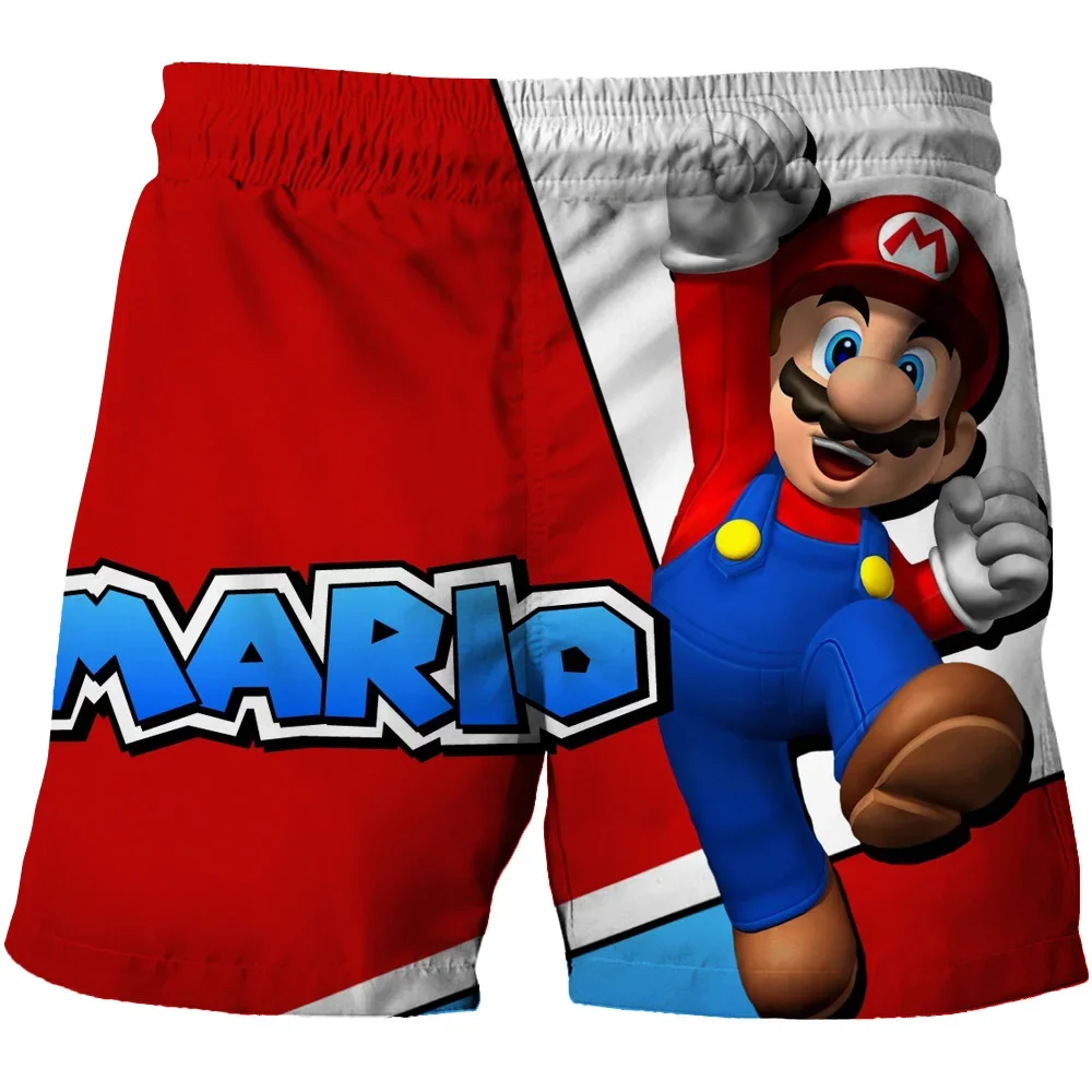 Color: GRAY, Kid Size: 4T - Super Marios Children's Swimming Pants Boys' Swimming Pants Children's Swimming Pants Beach Shorts Boys' Swimming Suits Children