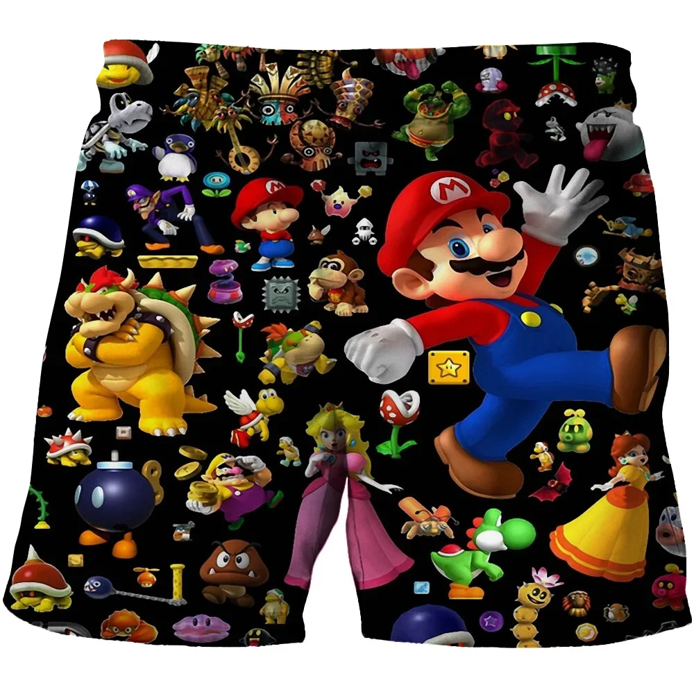 Color: GRAY, Kid Size: 4T - Super Marios Children's Swimming Pants Boys' Swimming Pants Children's Swimming Pants Beach Shorts Boys' Swimming Suits Children