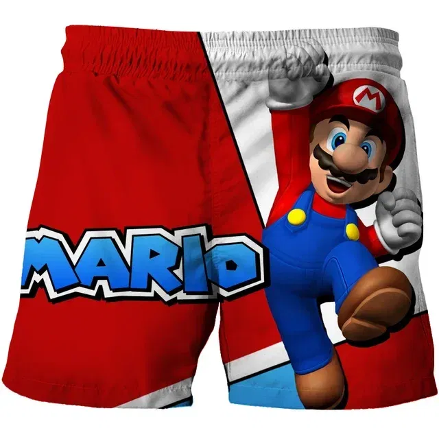 Color: GRAY, Kid Size: 4T - Super Marios Children's Swimming Pants Boys' Swimming Pants Children's Swimming Pants Beach Shorts Boys' Swimming Suits Children