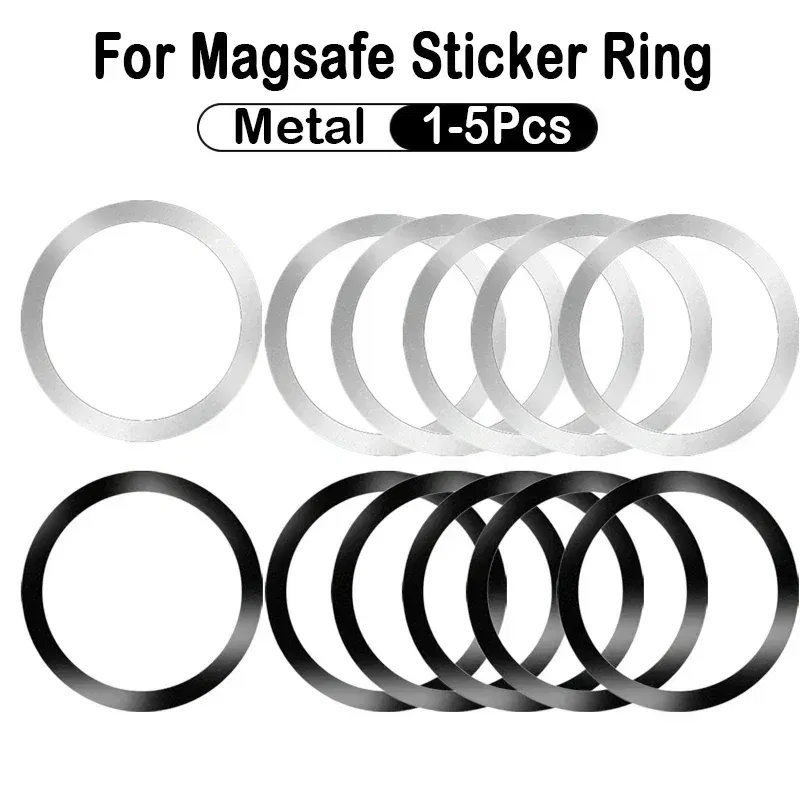 Color: Sapphire - 2024 Stainless Steel Universal Magnetic Metal Plate Ring For Magsafe Wireless Charger Iron Sheet Sticker Magnet Car Phone Holder