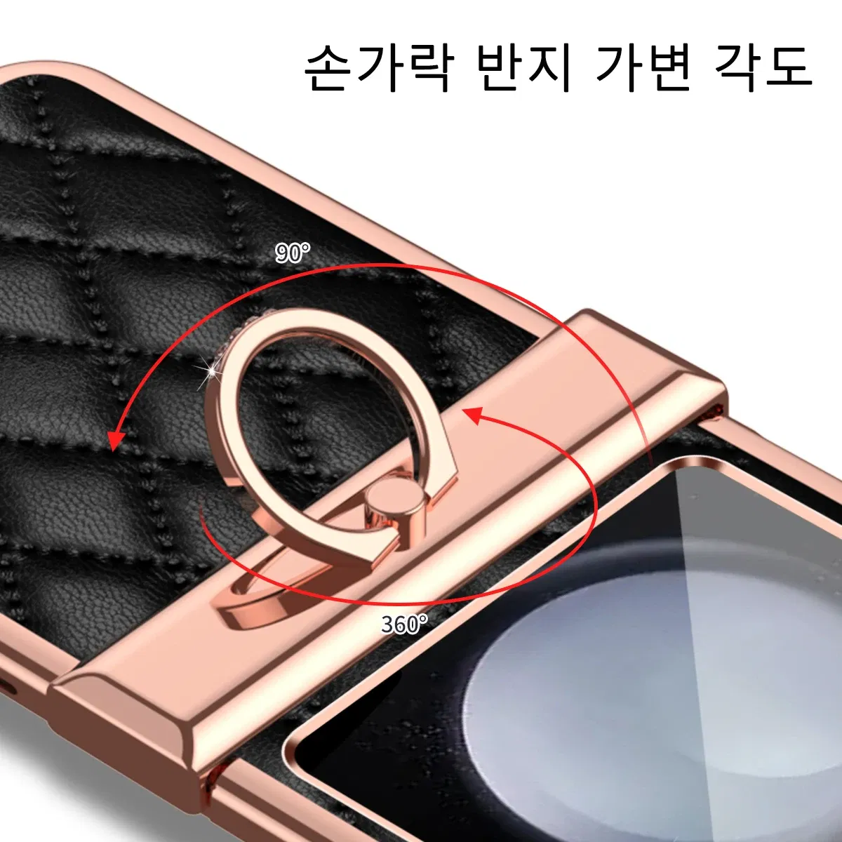 Color: Blue, Material: Canvas - For Ring Holder Hinge Protection Leather Case For Samsung Galaxy Z Flip 5 5G Small Fragrant Wind Shockproof Cover for Z Flip5