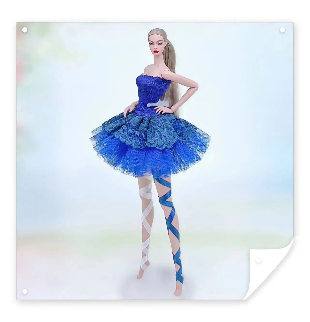 Color: SKY BLUE - for clothes for barbie ballerina