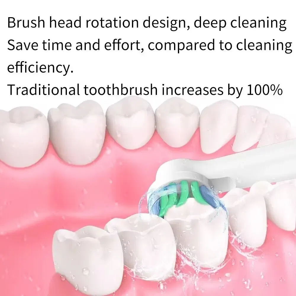 Color: Black and White - Toothbrush Replacement Heads Refill for Oral B Electric Toothbrush Pro1000 Pro 3000 Pro5000 Pro7000 Vitality Floss Action