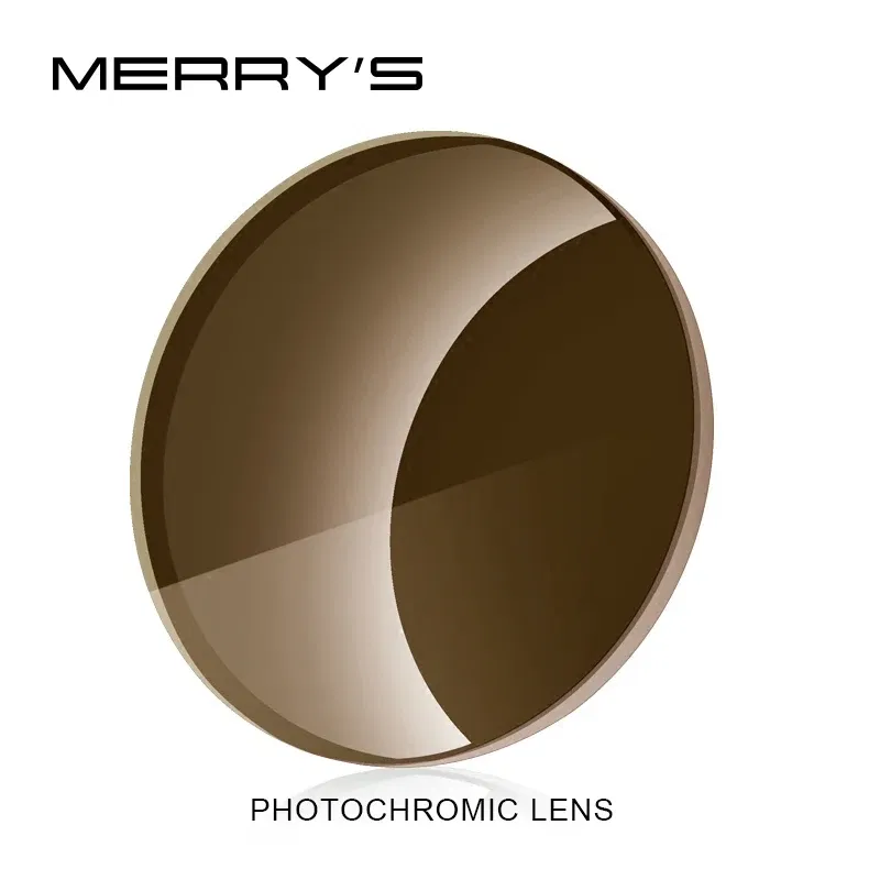 Lenses Color: green, Lens Index: 1.67 - MERRYS Photochromic Series 1.56 1.61 1.67 Prescription CR-39 Resin Aspheric Glasses Lenses Myopia Sunglasses Lens