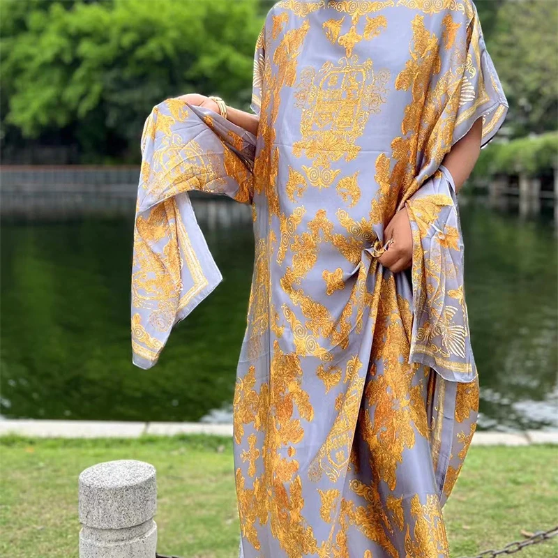 Color: Orange, Size: One Size, Ships From: CHINA - Middle Eastern Women And Clothing, Muslim Robe, Malay Indonesian Dress  Printed Sleeveless Elegant Robe