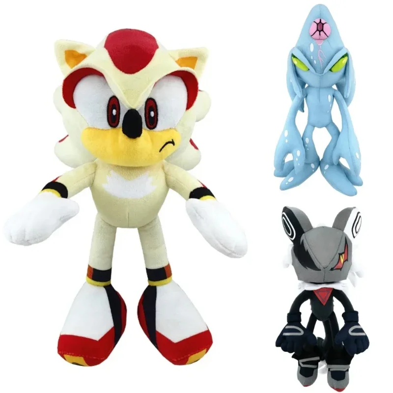 Color: MAROON - Hot Sale Sonics Plush toys Anime Figure Infinite Shadow Chaos Soft Stuffed Animals Sofa Pillows Kids Toys Home Decoration