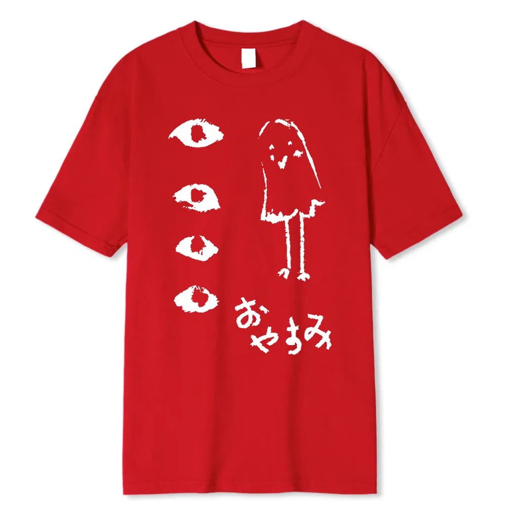 Color: ROYAL BLUE, Size: S - Oyasumi PunPun Modal Print T-Shirts Funny Anime Streetwear Camisetas Men Women Short-sleev Fashion Harajuku Cartoon Tee Shirt
