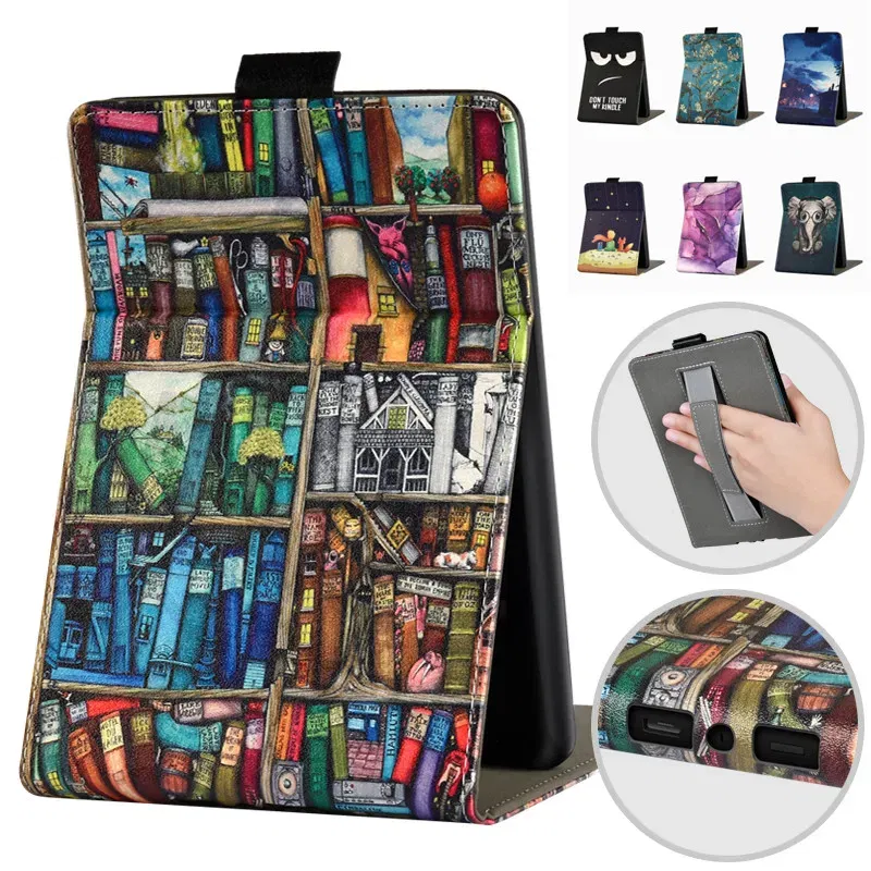 Color: Red, Size: Sixteen - Cute Smart Case for 6.8' 6'' Kindle Paperwhite Signature 11th Generation Edition 12th 2024 7'' 7th 10th 6th M2L4EK RS23CV Cover