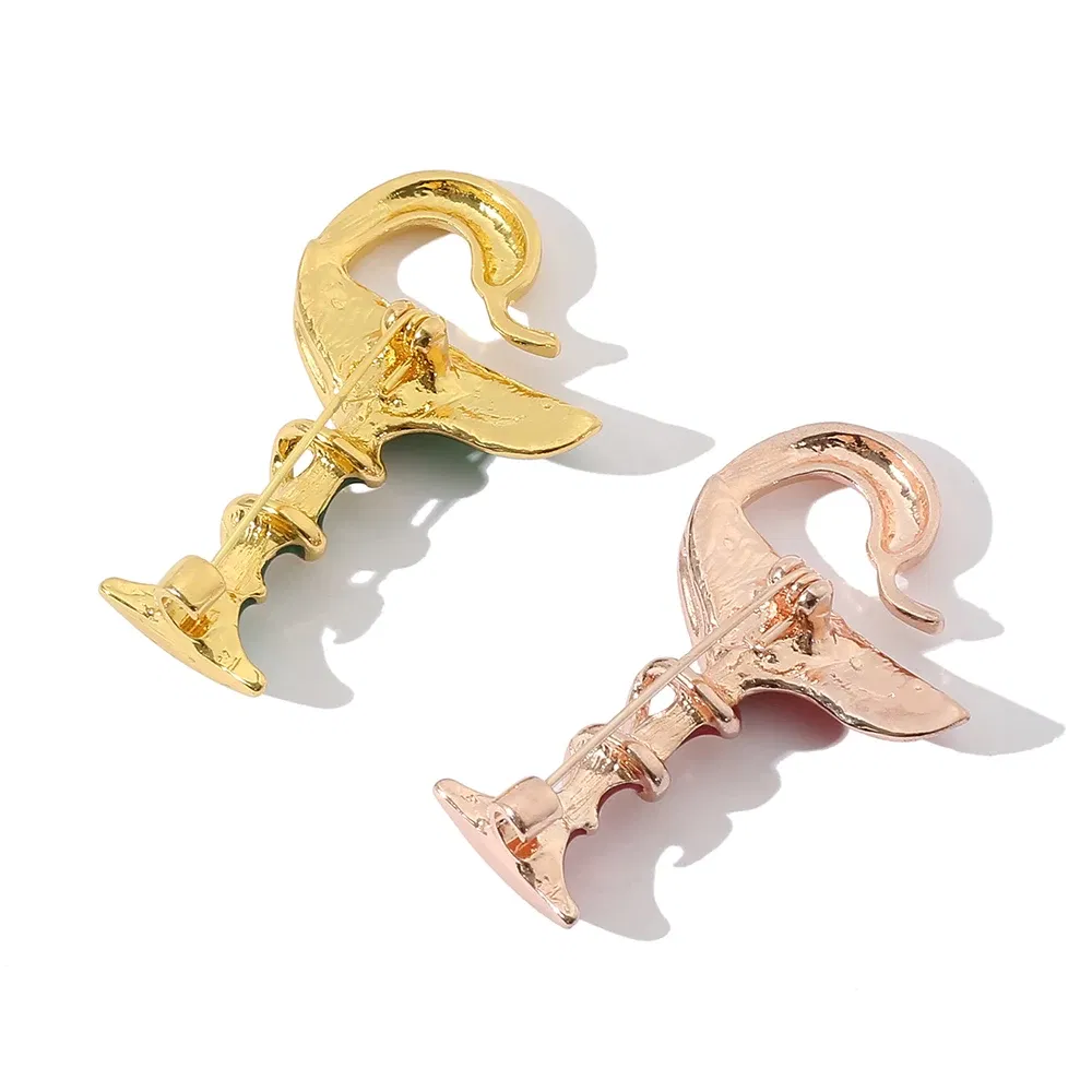 Metal color: Light Yellow Gold Color, Ships From: CHINA - Snake Cup Metal Enamel Brooch Red Green Trophy Memorial Cup Pins Animal Clubs Badge Gift For Women Men Jewelery