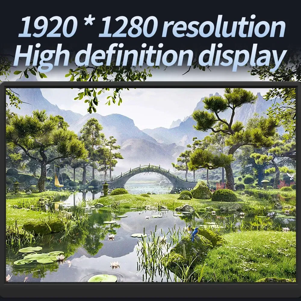 MUCAI 10.5 Inch 1280P Ultra Portable Monitor 16:10 IPS 60Hz Game Screen 100% SRGB 420Cd/m ² Laptop Mac Xbox PS4/5 Switch Display