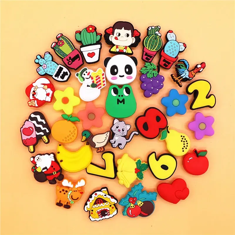 Color: Violet, Ships From: CHINA - 1pcs Christmas Collection PVC Shoe Charms Lovely Animals Garden Shoes Upper Decorations Clogs Pins Unisex Fun Gifts