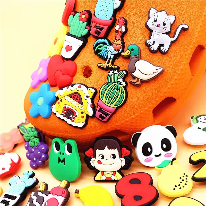 Color: Violet, Ships From: CHINA - 1pcs Christmas Collection PVC Shoe Charms Lovely Animals Garden Shoes Upper Decorations Clogs Pins Unisex Fun Gifts