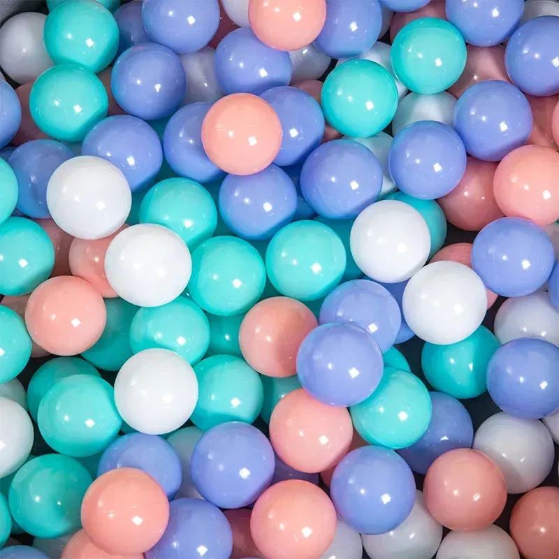 Color: light green - 50pcs Colorful Love Star Plastic Ocean Ball Pits Eco-Friendly Funny Baby Kid Swim Pit Play Toy Water Pool Ocean Wave Balls Gifts