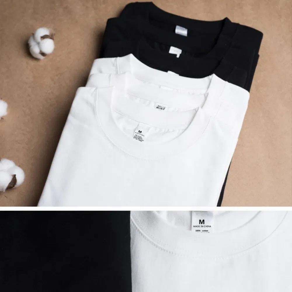 Color: black, Size: XXL, Sale by Pack: Pack of 2 - 2PCS 100% Cotton Solid T Shirts Men's and Women's Short Sleeve White Tees Casual Breathable Loose Round Neck T-shirt Couple Tops
