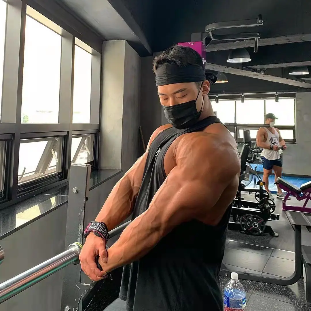 Color: SKY BLUE, Size: M - Summer New Figure Sports Vest Men's Cotton Elastic Training Fitness Vest Fashion Basketball Enthusiasts Hot Transfer Logo