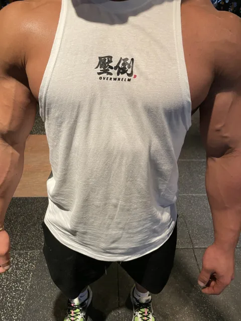 Color: SKY BLUE, Size: M - Summer New Figure Sports Vest Men's Cotton Elastic Training Fitness Vest Fashion Basketball Enthusiasts Hot Transfer Logo