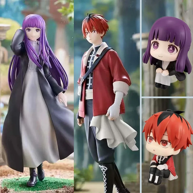 Color: black - Anime Beyond Journey End Frieren Figure Fern Action Figures Cute Stark Figurine Look Up Model Decor Dolls PVC Collectible Toys