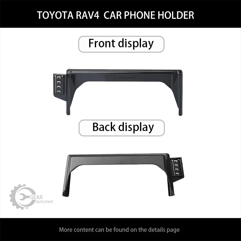 Color: Red - For Toyota RAV4 XA50 2019 2020 2021 2022 Screen Car Mobile Phone Holder GPS Bracket Gravity Mount Support Auto Stand Accessories