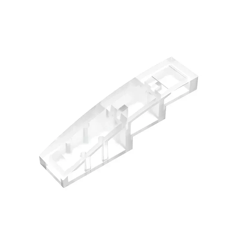 Color: Olive Green - Gobricks GDS-658  Slope, Curved 4 x 1 compatible with lego 11153 61678 pieces of children's DIY Educational Building Blocks