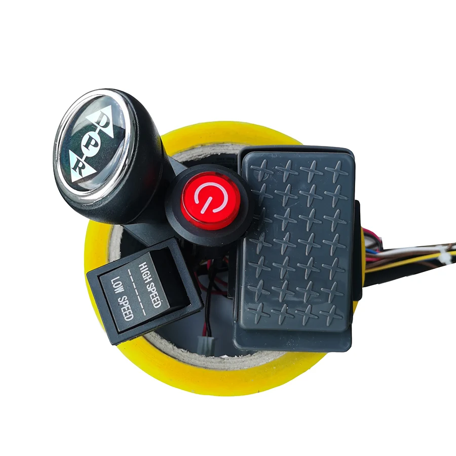 Color: Blue - Children electric car DIY accessories wires and gearbox,Self-made toy car full set of parts for electric car kids ride on