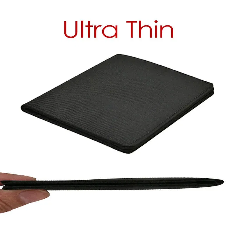 Color: Beige - 2023 Minimalist Slim Nylon Wallet For Men Women Slimline Ultra Thin Mini Small Male Female Zipper Coin Purse Compact Money Bag