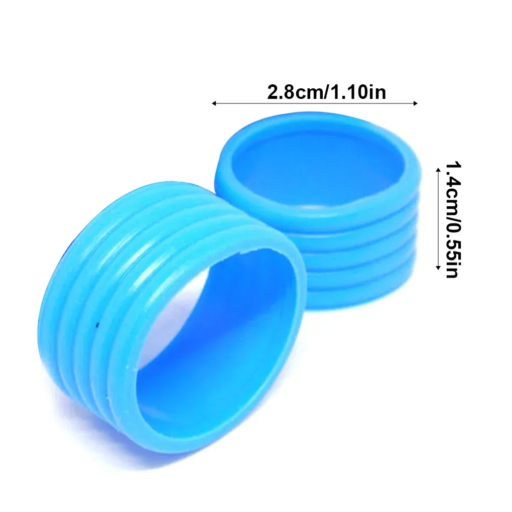 Color: grey, Ships From: CHINA - 2 Pieces Tennis Racket Grip Rubber Ring Badminton Bat Overgrip Fix Flexible Bands Finishing Protector Outdoor Sports Red