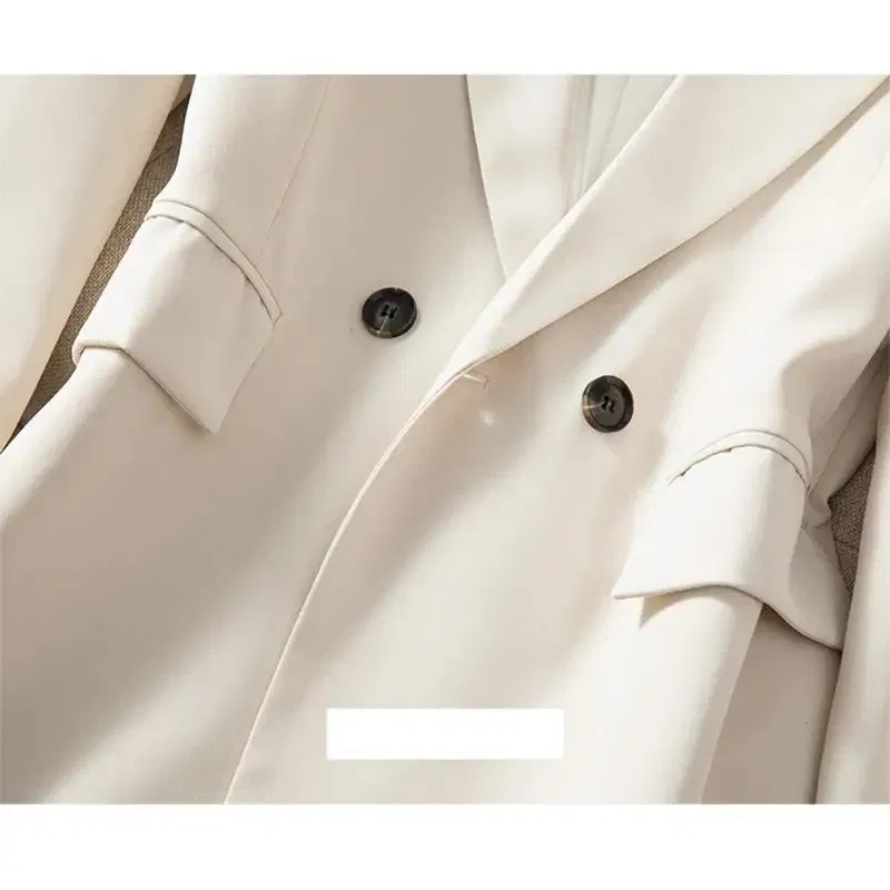 Color: Blue, Size: M, Ships From: CHINA - High End Office Professional Women's Blazer Pants 2-Piece Set Fall Fashion Long Female Jacket Over Business Suit Casual Trousers
