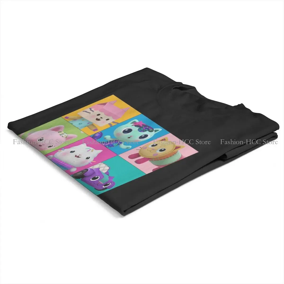 Color: black, Size: XL - Essential Style Polyester TShirt Gabby's Dollhouse Gabby Cartoon Comfortable Hip Hop Gift Idea T Shirt Stuff