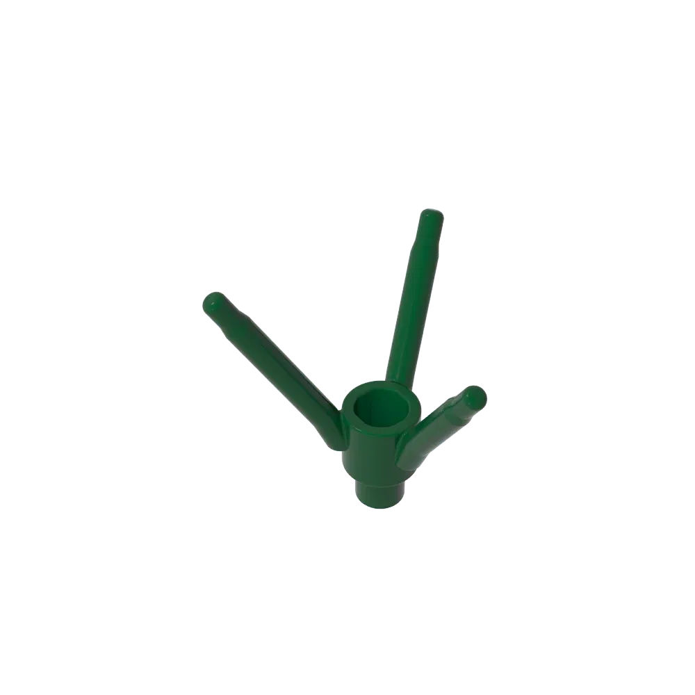 Color: wood - Gobricks GDS-90486 Plant, Flower Stem with Bottom Pin compatible with lego 24855 Assembles Building Blocks children's toys