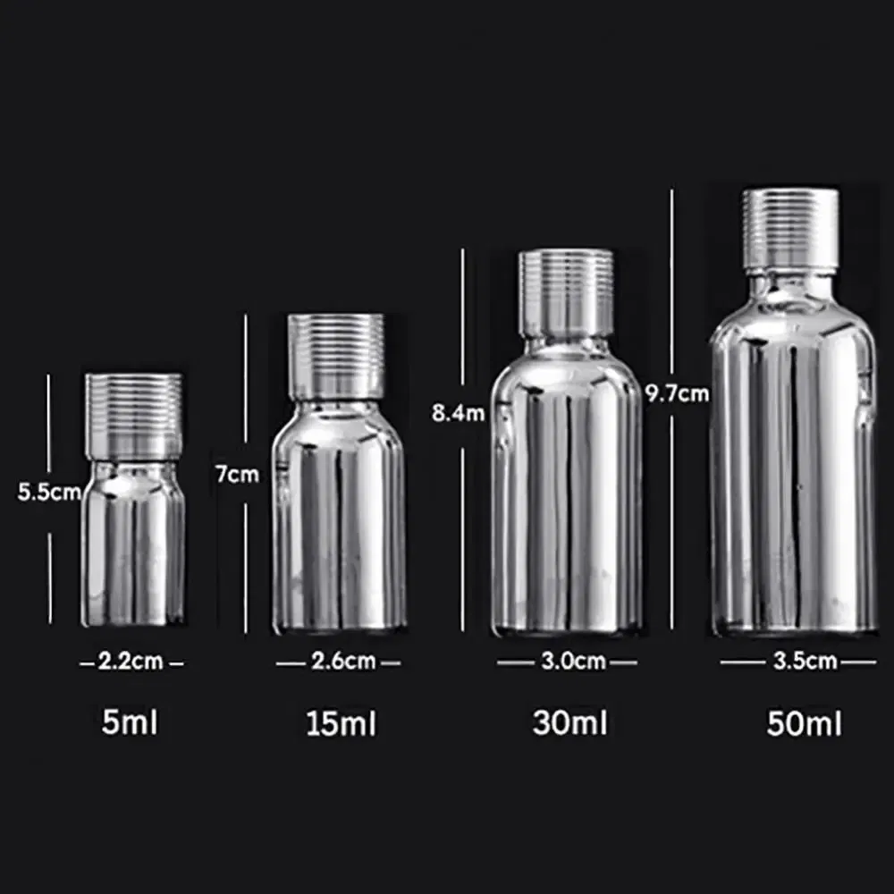 Color: Blue - Hot Sales 5/15/30/50ml Portable Glass Stopper Perfume Essential Oils Bottle Empty Bottle