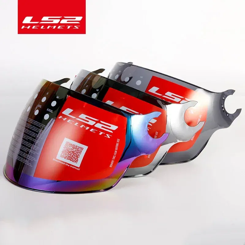 Color: Blue - Original LS2 of562 Helmet Visor Replace Sunglasses Extra Lens for Ls2 Airflow Helmets