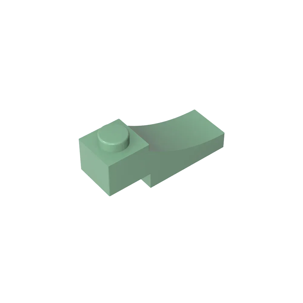 Color: PURPLE - Gobricks GDS-2183 Brick Curved 3 x 1 with 2/3 Inverted Cutout compatible with lego 70681 Assembles Building Blocks