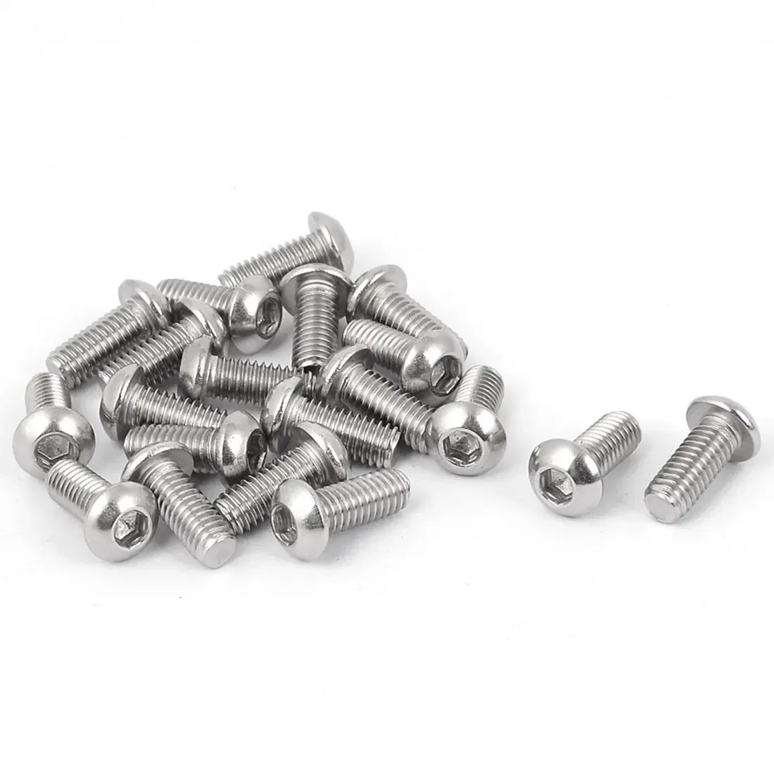 Size: M36, Length: 28mm - 5-50pcs M2 M3 M4 M5 M6 M8 M10 Hex Socket Button Head Cap Screws Stainless Steel ISO7380