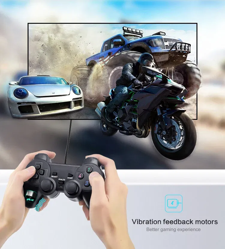 Data Frog Wired USB Game Controller For PC Joystick Vibration Controller  WinXP/Win7/Win8/Win10 Computer Laptop