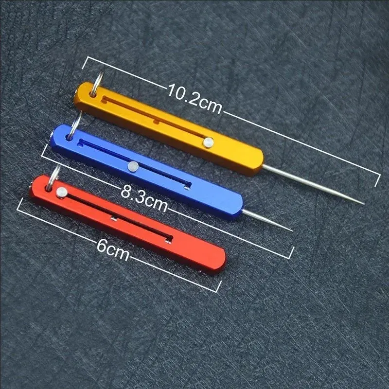 Color: Silver - Rectangular Telescopic Integrated Toothpick And Tooth Picking Tool, Multifunctional Single Head Fruit Pick Toothpick