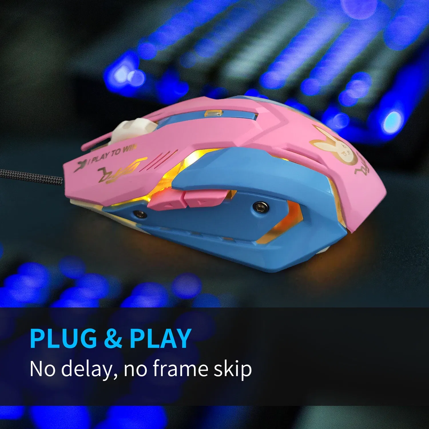 Color: green - 2400DPI Gaming Mouse Color Backlit Silent Mouse USB Wired Gaming Mouse Pink Computer Professional for Lol Data Laptop