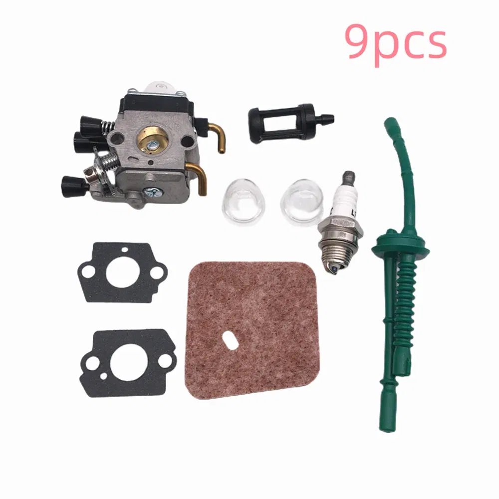 Color: Red - Carburetor Trimmer Kit For Stihl FS 38 45 46 55 55R 55RC 45C 45L 45EZ 55EZ 55C 55T 74 75 76 80 85 310 KM 55 55R HL45 FC55