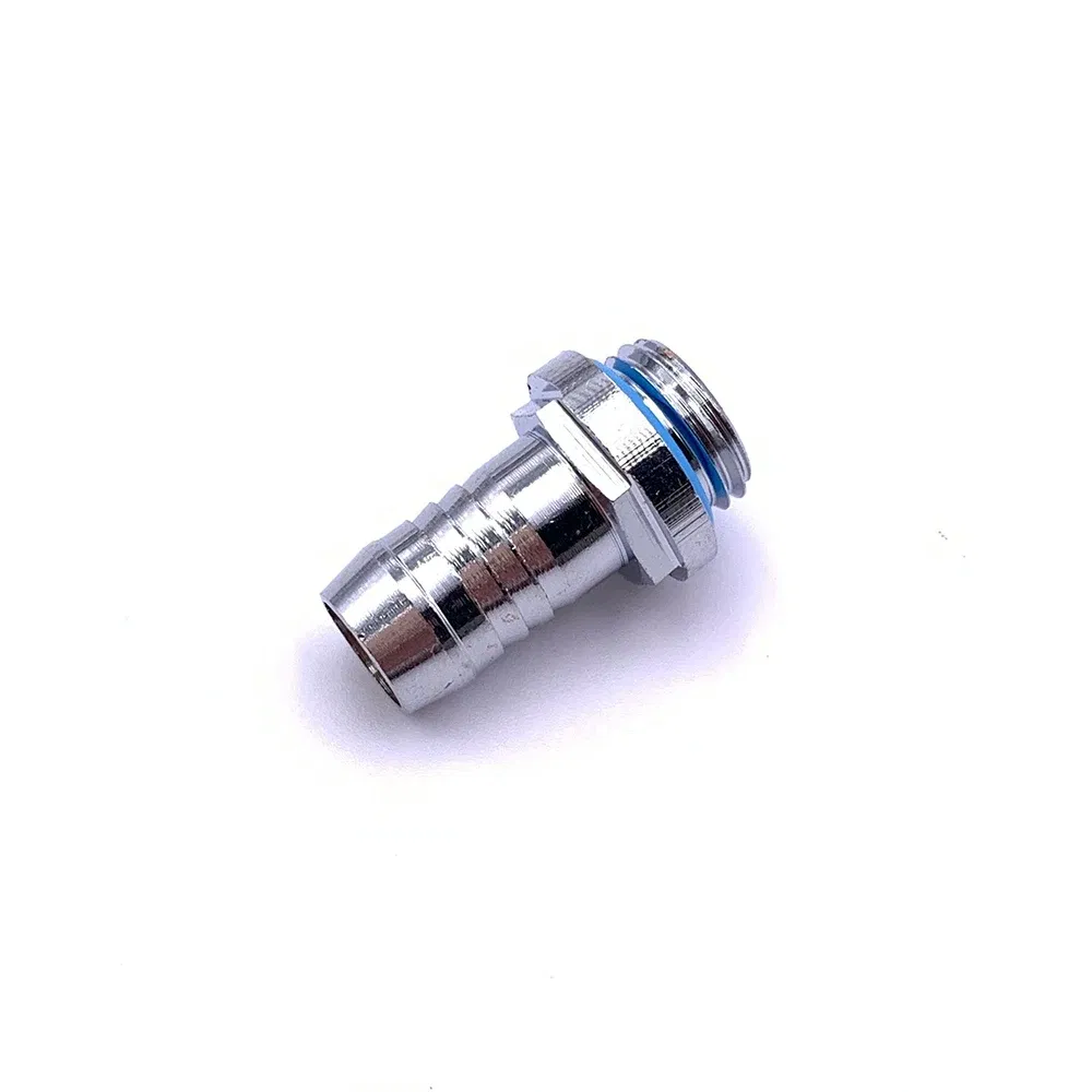 Color: WHITE - 6pcs PC Water Cooling Barb Fitting Two-Touch Fitting G1/4 Thread Barb Connector for Computer Cooling System 4/6/7.2/9/11/14mm