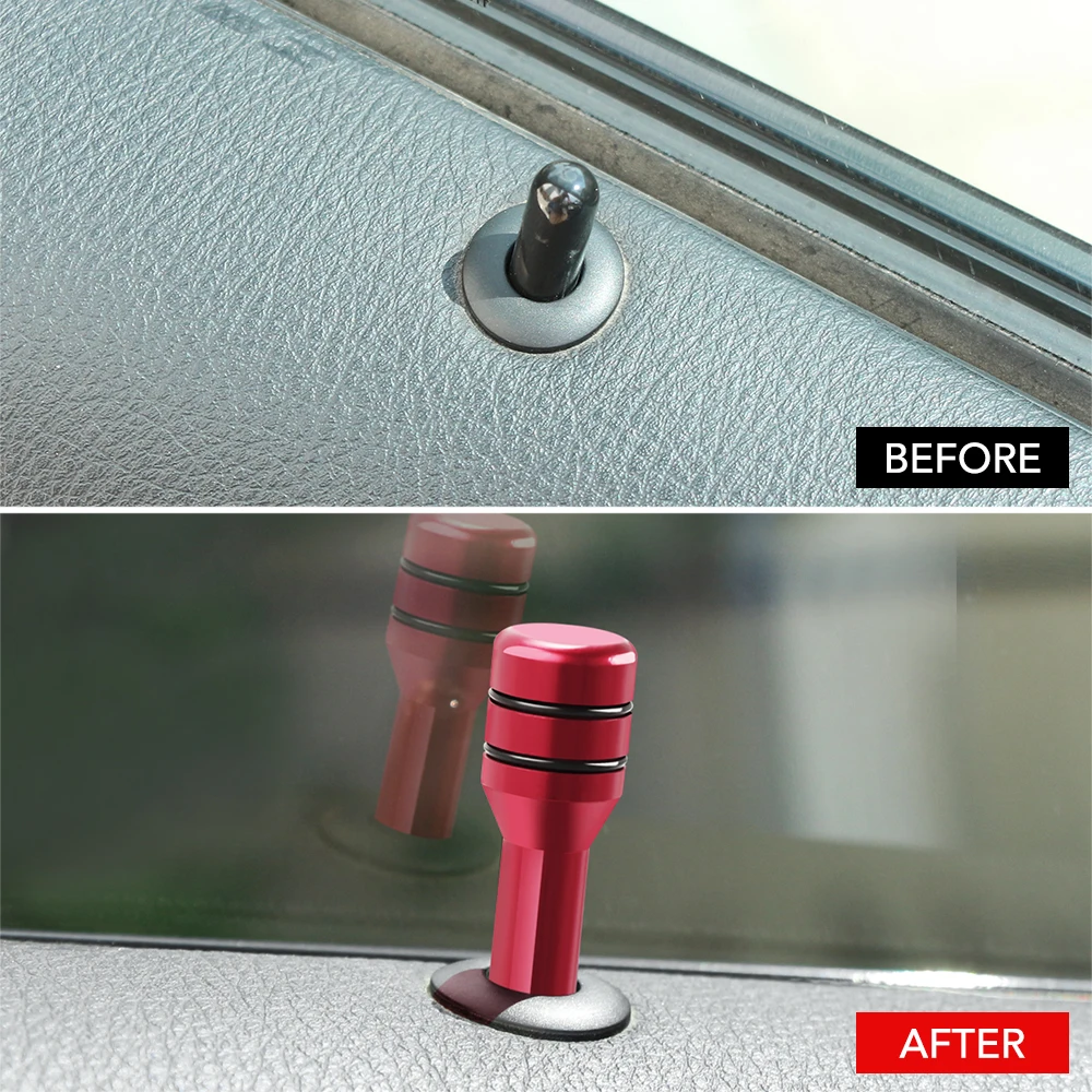 Color: Silver - Car Alloy Door Lock Pins Lock Pin Screw Knob For BMW E46 E39 E90 E60 E36 F30 F10 E34 X5 E53 E30 F20 E92 E87 M3 M4 M5 Accessories