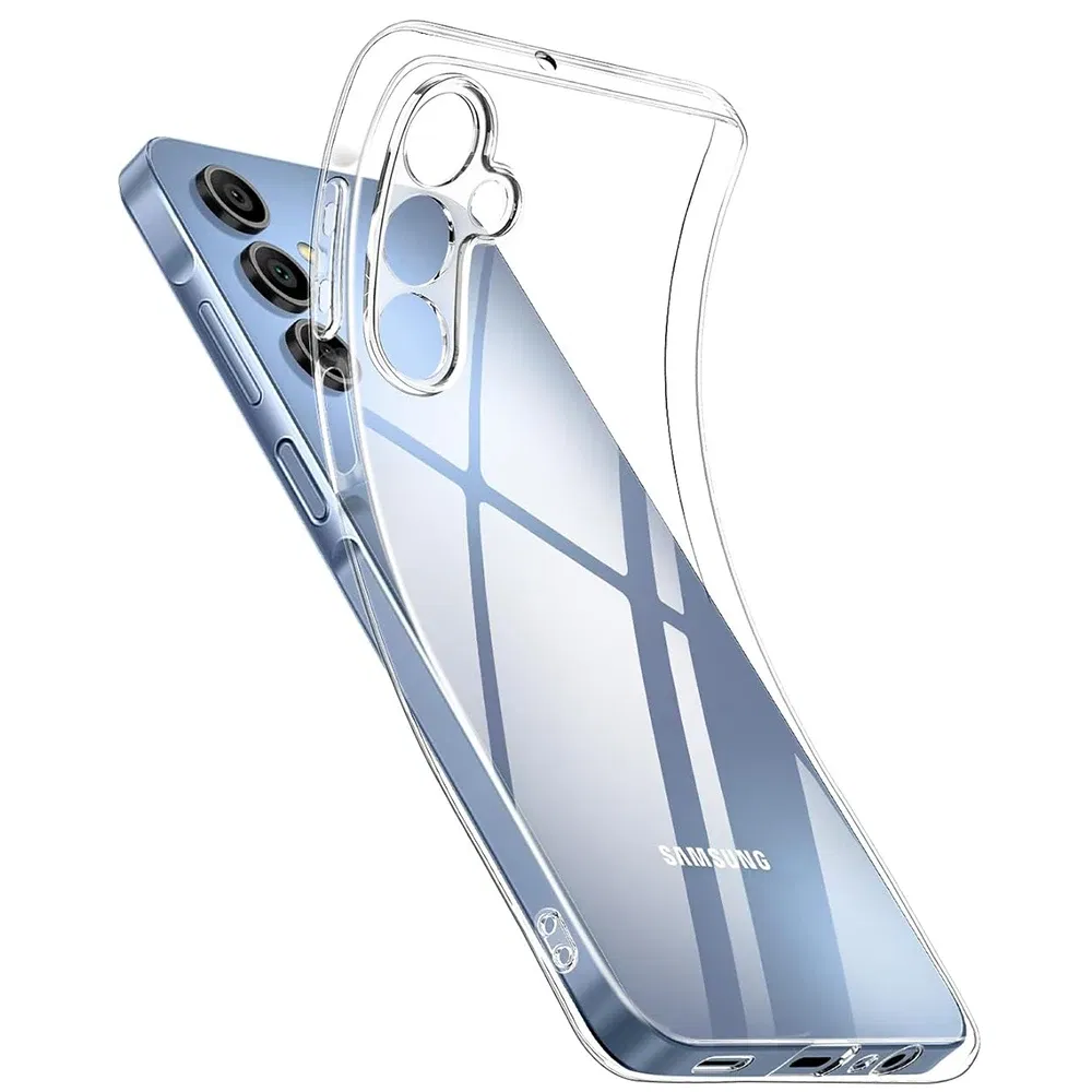 Material: Microfiber - Ultra Thin Silicone Soft Case For Samsung Galaxy S25 S24 S23 S22 S21 S20 FE Plus Ultra Transparent Clear Cover Fundas