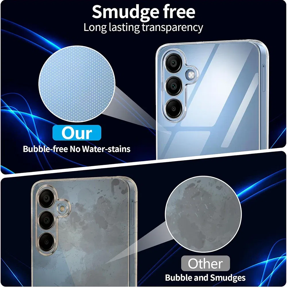 Material: Microfiber - Ultra Thin Silicone Soft Case For Samsung Galaxy S25 S24 S23 S22 S21 S20 FE Plus Ultra Transparent Clear Cover Fundas